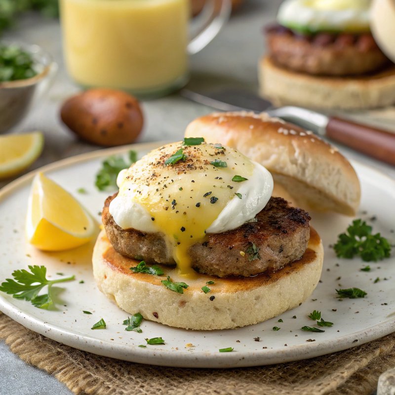 Italian Sausage Eggs Benedict
