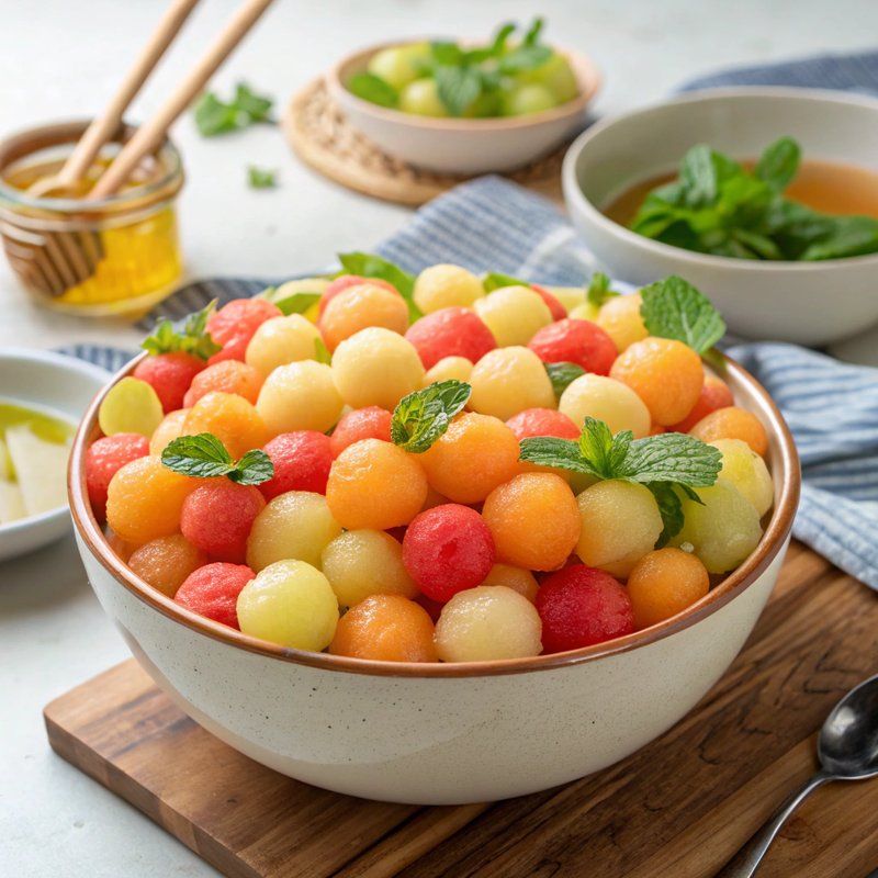 Refreshing Melon Ball Salad