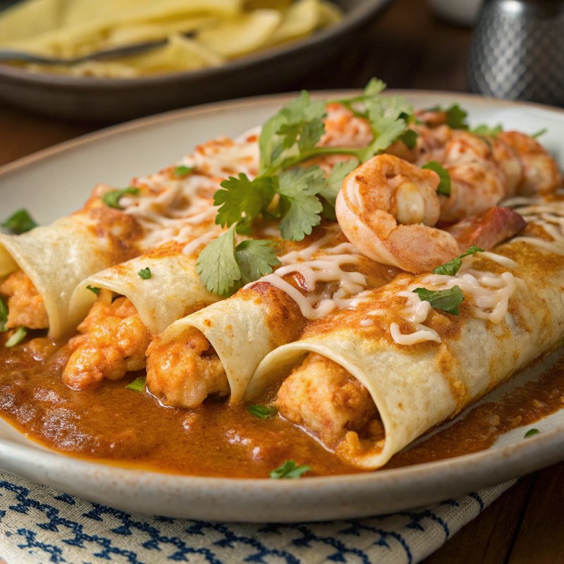Enchiladas de Camarones