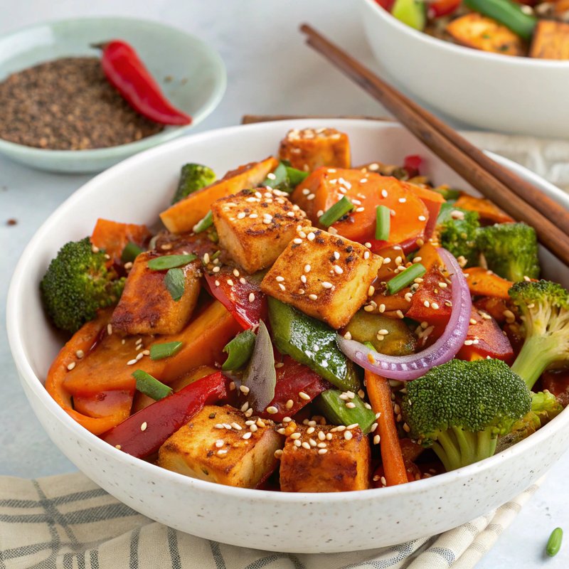 Spicy Tofu Stir Fry