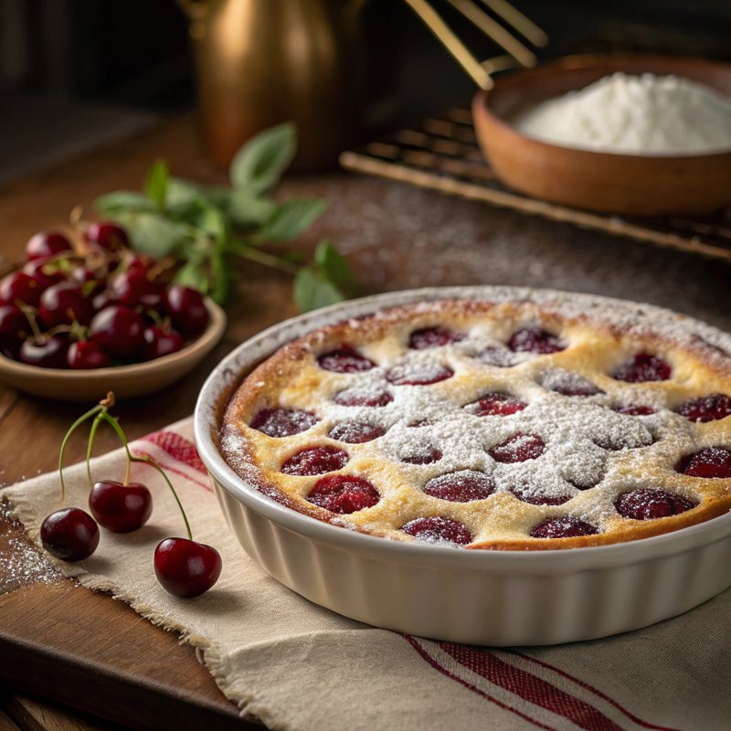 Classic French Cherry Clafoutis (Clafoutis aux Cerises)